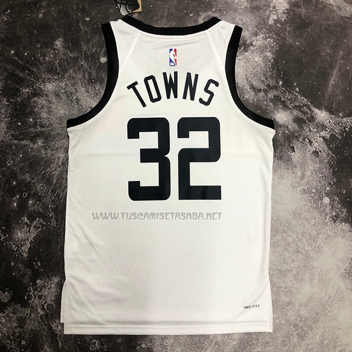 Camiseta Karl-Anthony Towns NO 32 Minnesota Timberwolves Ciudad 2022-23 Blanco